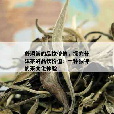 普洱茶的品饮价值，探究普洱茶的品饮价值：一种独特的茶文化体验