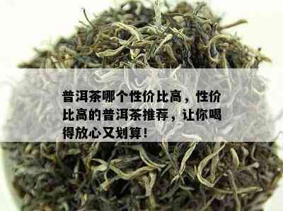 普洱茶哪个性价比高，性价比高的普洱茶推荐，让你喝得放心又划算！