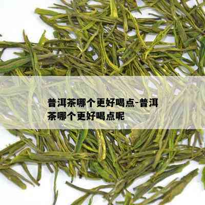 普洱茶哪个更好喝点-普洱茶哪个更好喝点呢