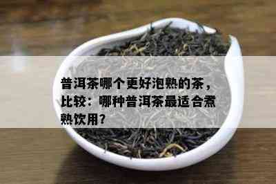 普洱茶哪个更好泡熟的茶，比较：哪种普洱茶最适合煮熟饮用？