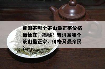 普洱茶哪个茶山最正宗价格更便宜，揭秘！普洱茶哪个茶山最正宗，价格又最亲民？