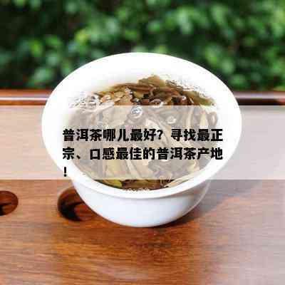 普洱茶哪儿更好？寻找最正宗、口感更佳的普洱茶产地！