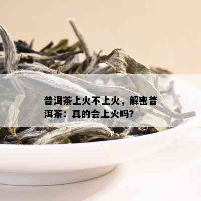 普洱茶上火不上火，解密普洱茶：真的会上火吗？