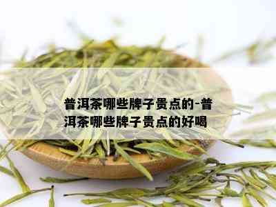 普洱茶哪些牌子贵点的-普洱茶哪些牌子贵点的好喝