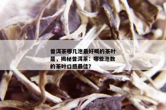 普洱茶哪几泡更好喝的茶叶是，揭秘普洱茶：哪些泡数的茶叶口感更佳？