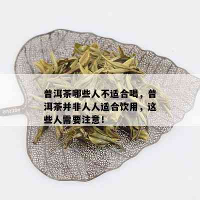 普洱茶哪些人不适合喝，普洱茶并非人人适合饮用，这些人需要注意！