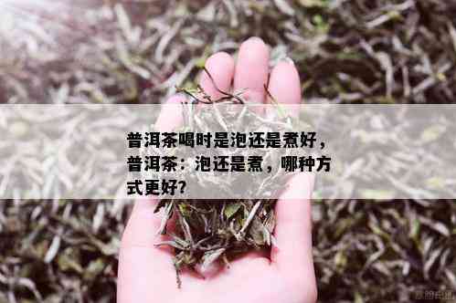 普洱茶喝时是泡还是煮好，普洱茶：泡还是煮，哪种方式更好？