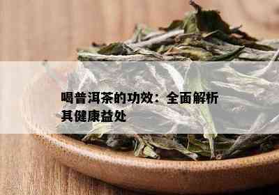 喝普洱茶的功效：全面解析其健康益处