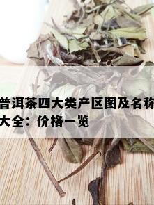 普洱茶四大类产区图及名称大全：价格一览