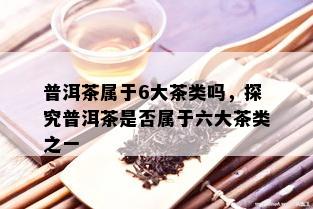 普洱茶属于6大茶类吗，探究普洱茶是否属于六大茶类之一