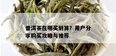 普洱茶在哪买划算？用户分享购买攻略与推荐