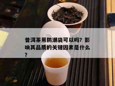 普洱茶用防潮袋可以吗？影响其品质的关键因素是什么？