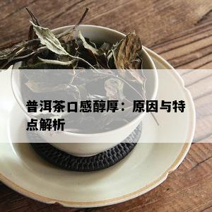 普洱茶口感醇厚：原因与特点解析