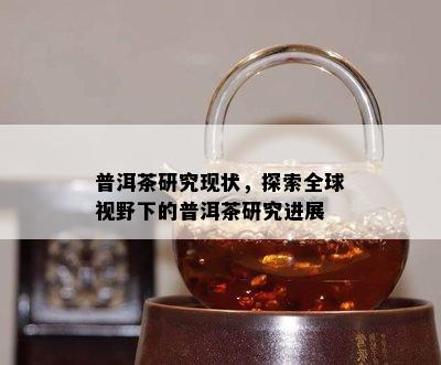 普洱茶研究现状，探索全球视野下的普洱茶研究进展