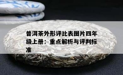 普洱茶外形评比表图片四年级上册：重点解析与评判标准