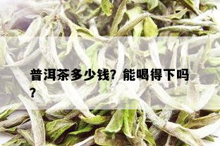 普洱茶多少钱？能喝得下吗？