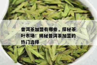 普洱茶加盟有哪些，探秘茶叶市场：揭秘普洱茶加盟的热门选择