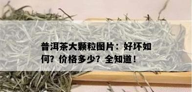 普洱茶大颗粒图片：好坏如何？价格多少？全知道！