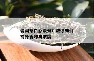 普洱茶口感淡薄？教你如何提升香味与浓度