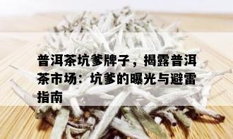 普洱茶坑爹牌子，揭露普洱茶市场：坑爹的曝光与避雷指南