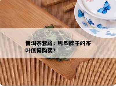 普洱茶套路：哪些牌子的茶叶值得购买？