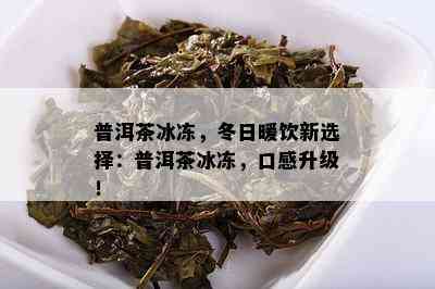 普洱茶冰冻，冬日暖饮新选择：普洱茶冰冻，口感升级！