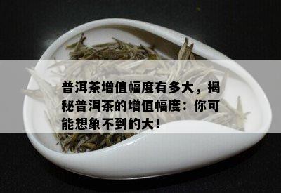 普洱茶增值幅度有多大，揭秘普洱茶的增值幅度：你可能想象不到的大！