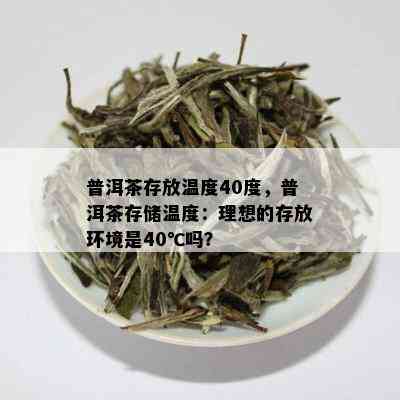 普洱茶存放温度40度，普洱茶存储温度：理想的存放环境是40℃吗？