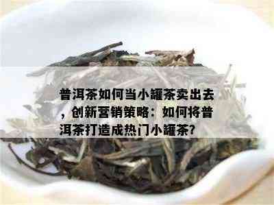 普洱茶如何当小罐茶卖出去，创新营销策略：如何将普洱茶打造成热门小罐茶？