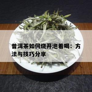 普洱茶如何烧开泡着喝：方法与技巧分享