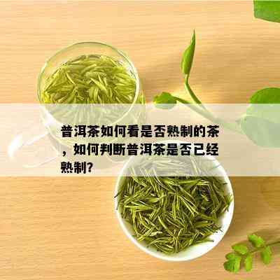 普洱茶如何看是否熟制的茶，如何判断普洱茶是否已经熟制？