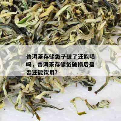 普洱茶存储袋子破了还能喝吗，普洱茶存储袋破损后是否还能饮用？