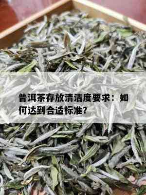 普洱茶存放清洁度要求：如何达到合适标准？