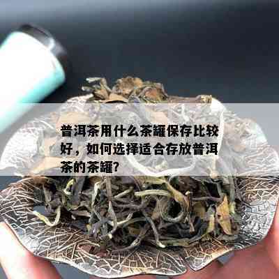 普洱茶用什么茶罐保存比较好，如何选择适合存放普洱茶的茶罐？