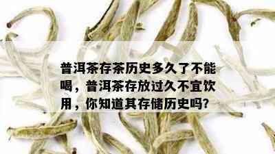 普洱茶存茶历史多久了不能喝，普洱茶存放过久不宜饮用，你知道其存储历史吗？