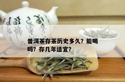 普洱茶存茶历史多久？能喝吗？存几年适宜？