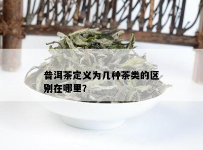 普洱茶定义为几种茶类的区别在哪里？