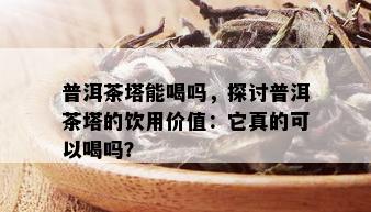 普洱茶塔能喝吗，探讨普洱茶塔的饮用价值：它真的可以喝吗？