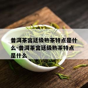 普洱茶宫廷级熟茶特点是什么-普洱茶宫廷级熟茶特点是什么