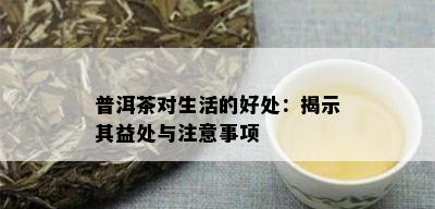 普洱茶对生活的好处：揭示其益处与注意事项