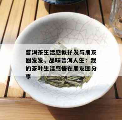 普洱茶生活感慨抒发与朋友圈发发，品味普洱人生：我的茶叶生活感悟在朋友圈分享