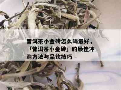 普洱茶小金砖怎么喝更好，「普洱茶小金砖」的更佳冲泡方法与品饮技巧