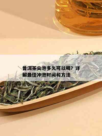 普洱茶尖泡多久可以喝？详解更佳冲泡时间和方法