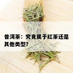 普洱茶：究竟属于红茶还是其他类型？