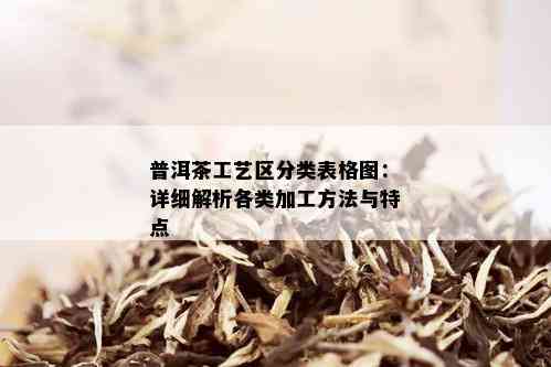 普洱茶工艺区分类表格图：详细解析各类加工方法与特点