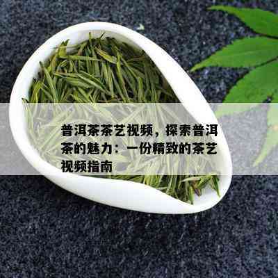 普洱茶茶艺视频，探索普洱茶的魅力：一份精致的茶艺视频指南