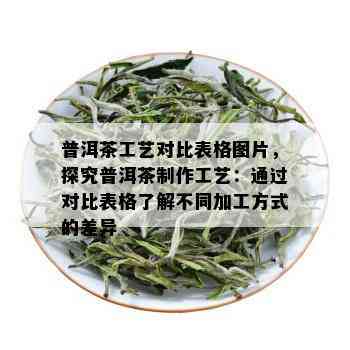 普洱茶工艺对比表格图片，探究普洱茶制作工艺：通过对比表格了解不同加工方式的差异