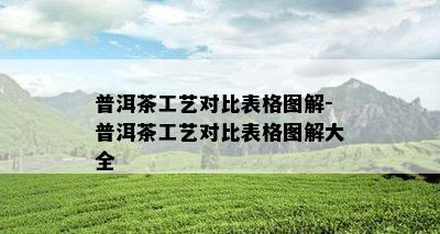 普洱茶工艺对比表格图解-普洱茶工艺对比表格图解大全