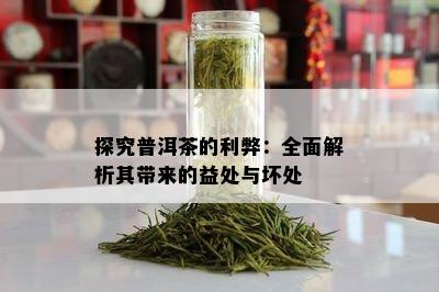 探究普洱茶的利弊：全面解析其带来的益处与坏处