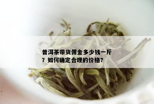 普洱茶带货佣金多少钱一斤？如何确定合理的价格?